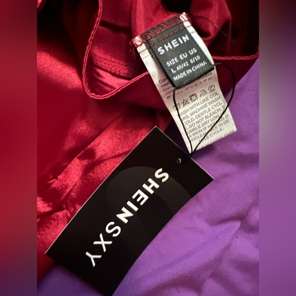 NWT Red Satin Shorts - Picture 4 of 4